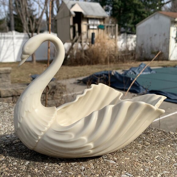 Vtg LENOX Pair of Swans Bowls Trinket Set - Picture 2 of 14